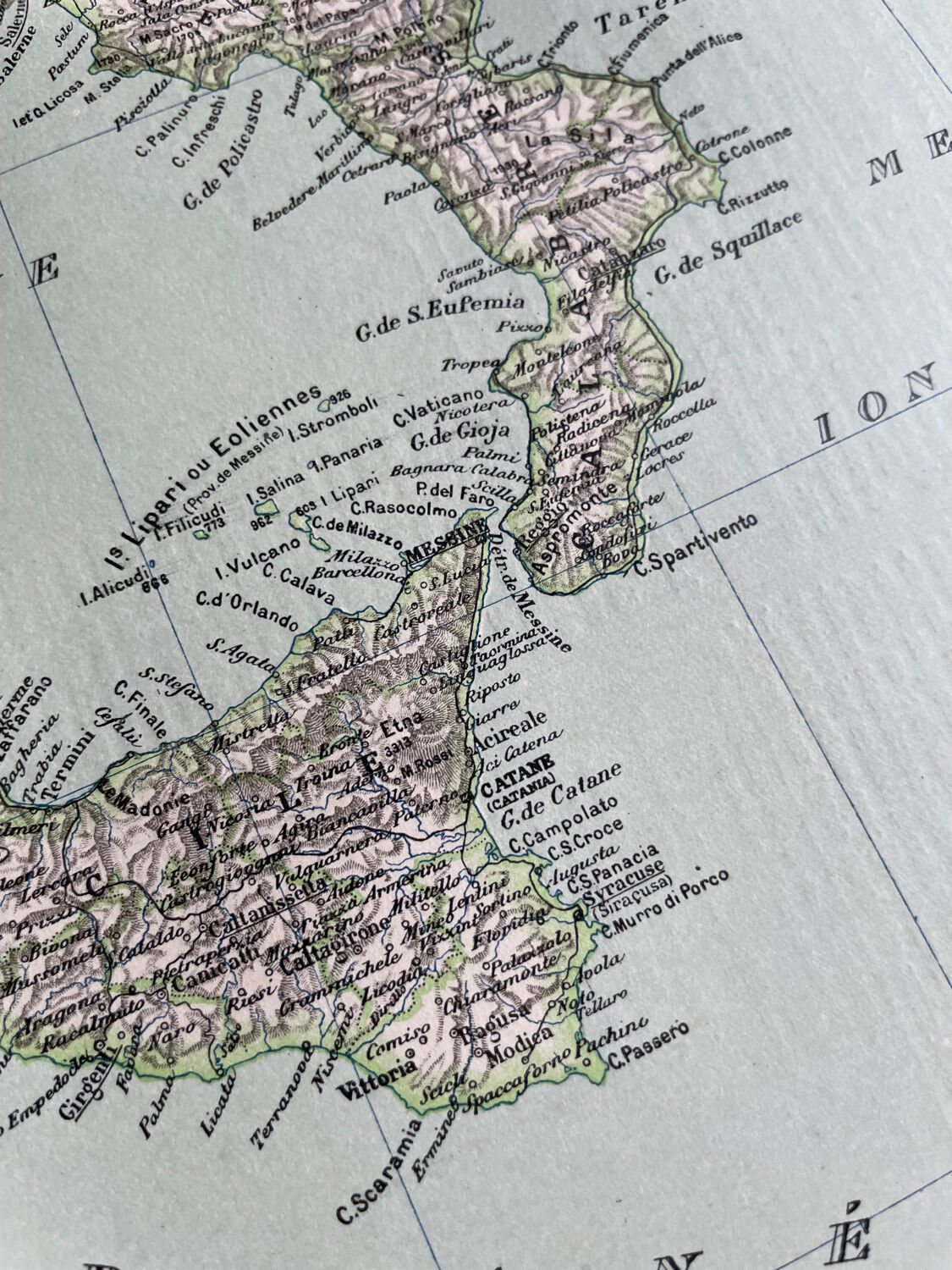 1891 - Map of Italy after the Risorgimento