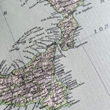 1891 - Map of Italy after the Risorgimento