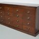 Vintage Dutch Oak Apothecary / Shop Cabinet, 1940s