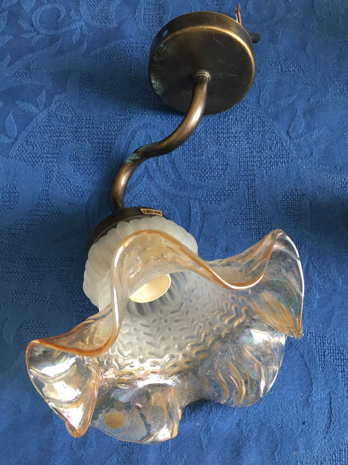2 art deco wall lamps