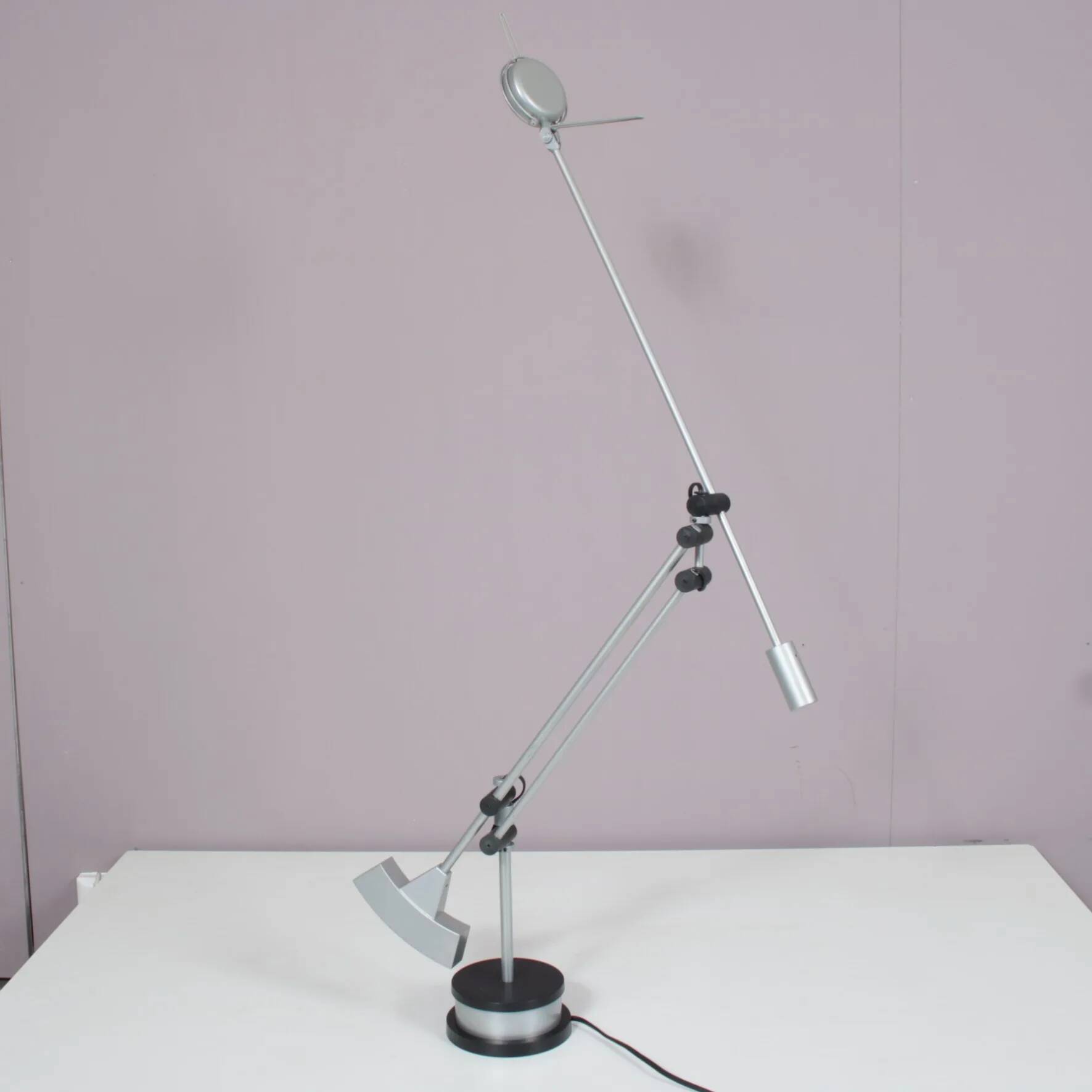 1980s adjustable desk lamp by Edwin Klein for Indoor, Netherlands
