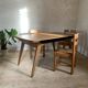 Table rectangulaire vintage en chêne
