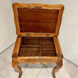 Louis XV style table in burr walnut and walnut