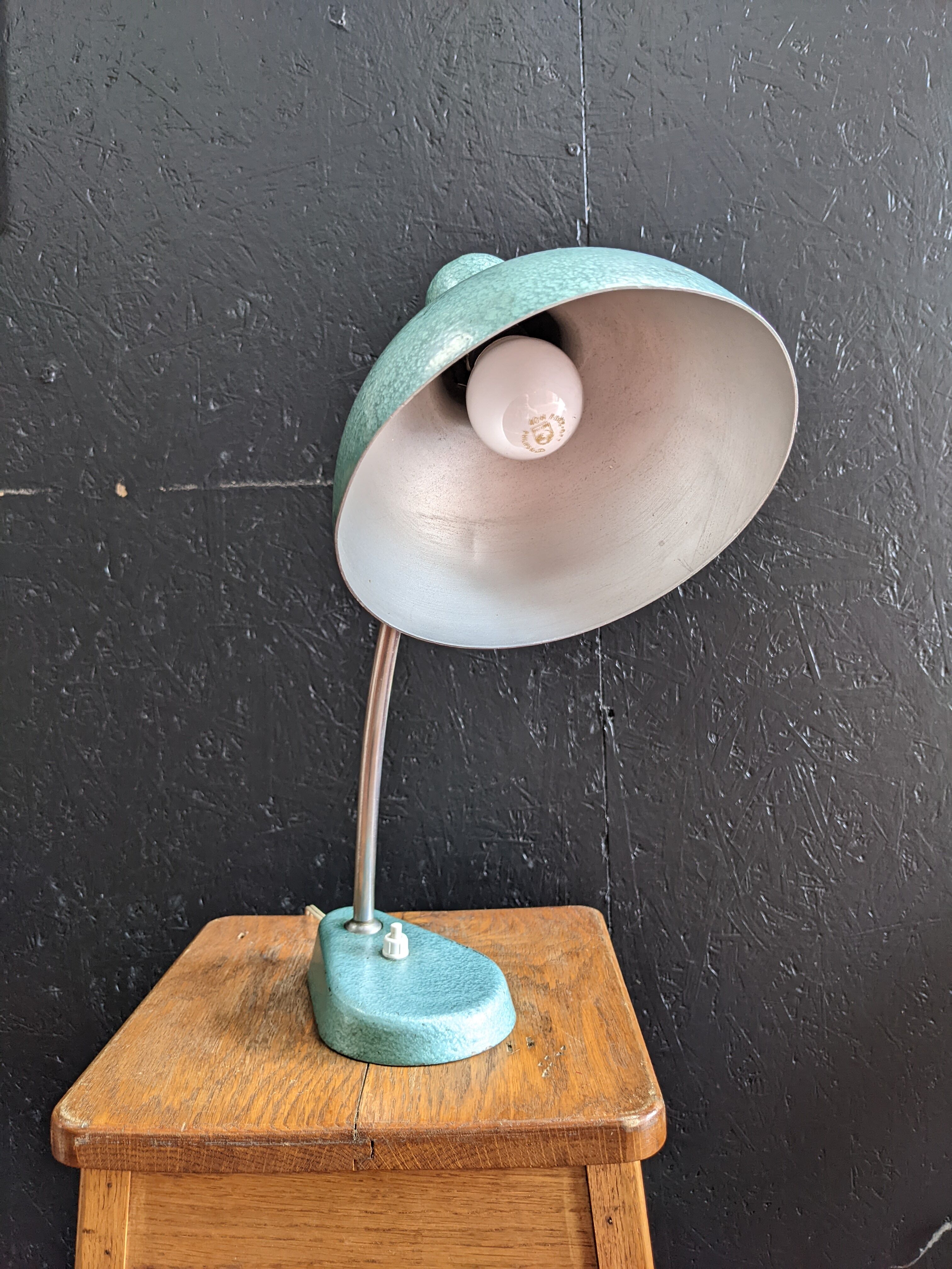 Industrial desk lamp