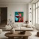 Abstract canvas "Clarity" by Bodasca