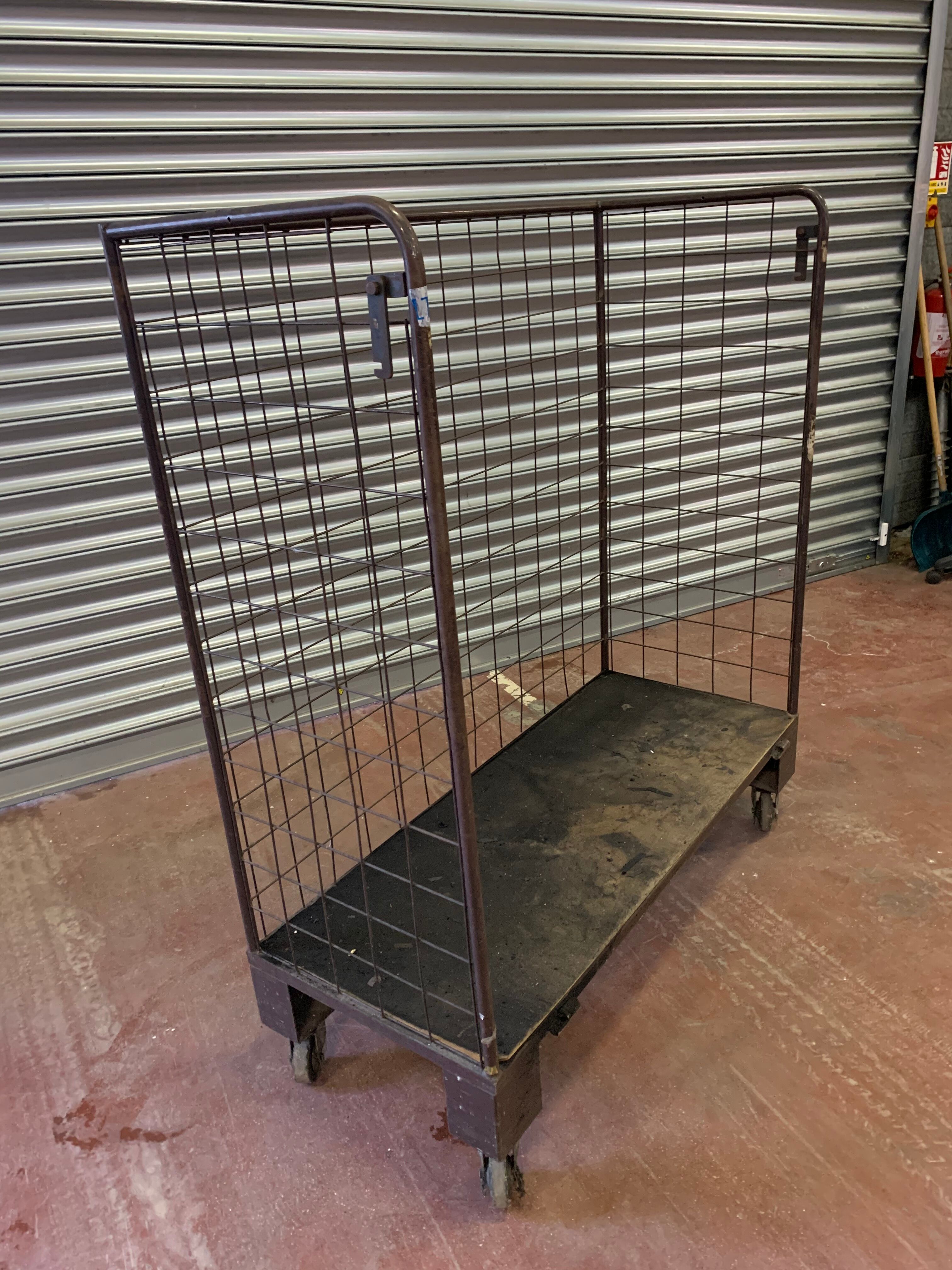 Industrial mesh trolley