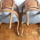 Pair of Louis XV style convertible armchairs
