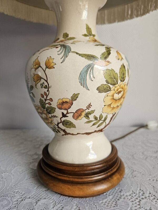 Lampe vintage faïence de moustiers