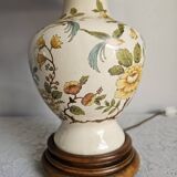 Vintage Moustiers earthenware lamp