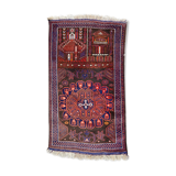 Vintage carpet turkmen belutch afghan 80x140 cm