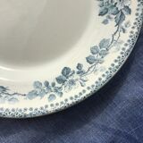 6 Flat plates Terre de Fer model Guadeloupe Debray gray blue