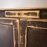 Buffet parisien en bois patiné marron