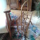 Rattan magazine rack 60s 70s