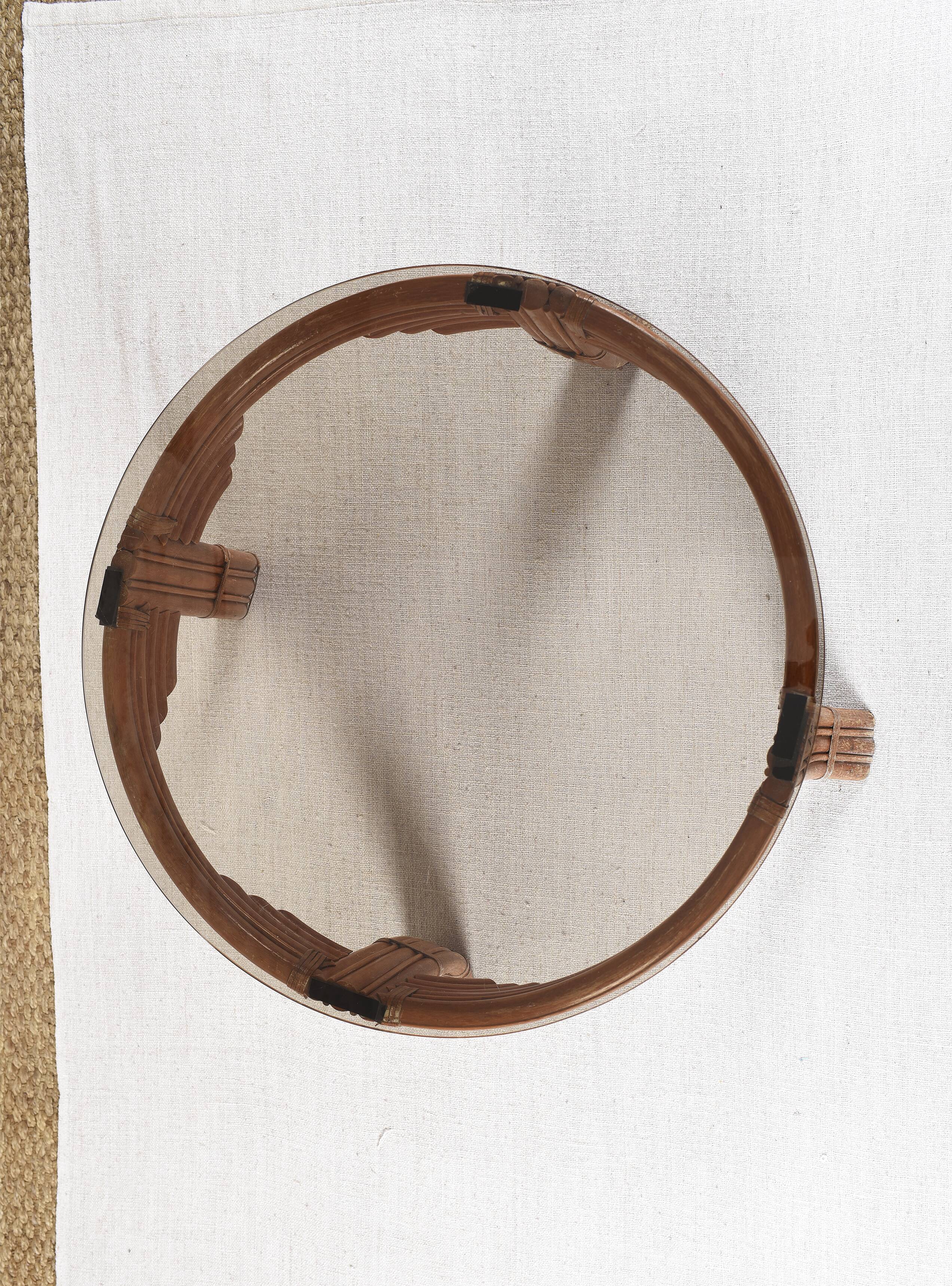 Vintage rattan coffee table