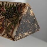 Multicolored Terracotta Bottle from Qajar Dynasty Iran, 19th Century – Hand-Painted, Unique Decorative Piece