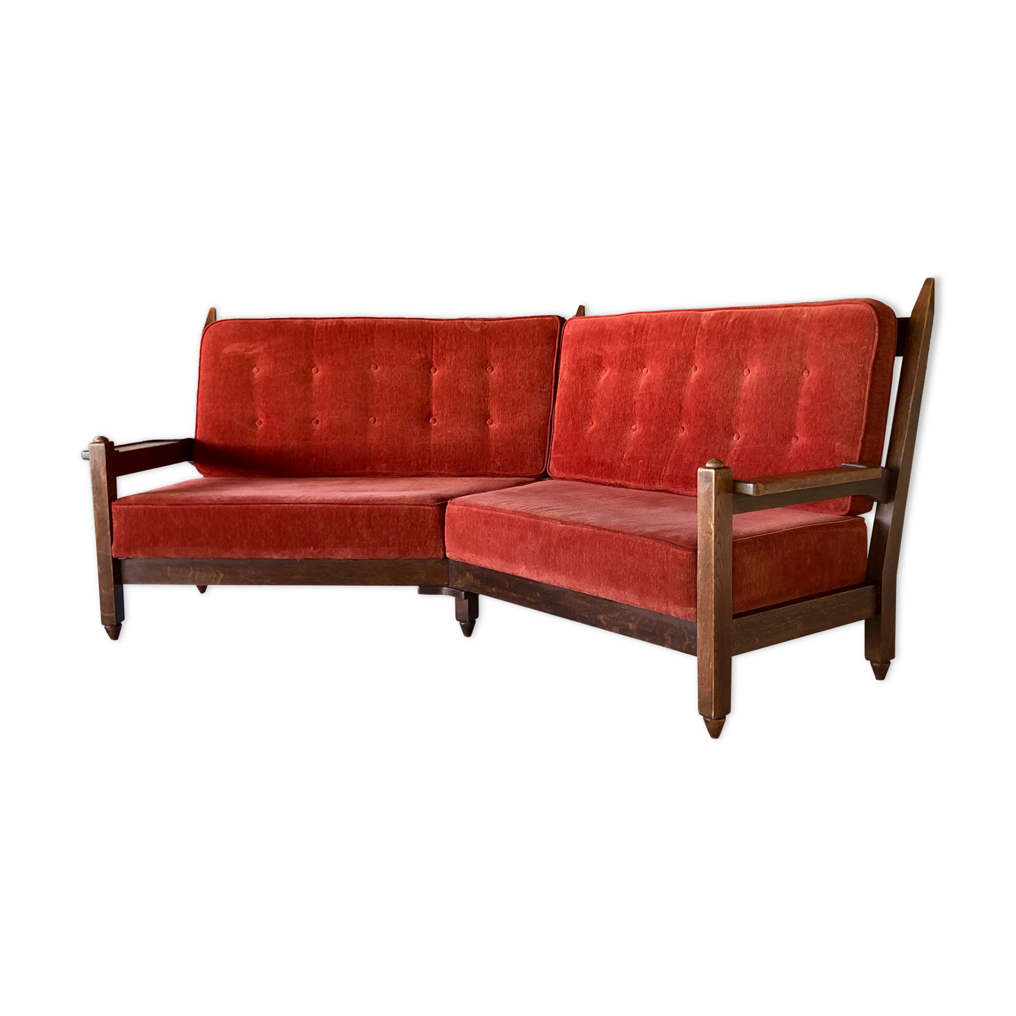 Corner sofa by Guillerme and Chambron for Your home, France 60s