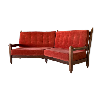 Corner sofa by Guillerme and Chambron for Your home, France 60s