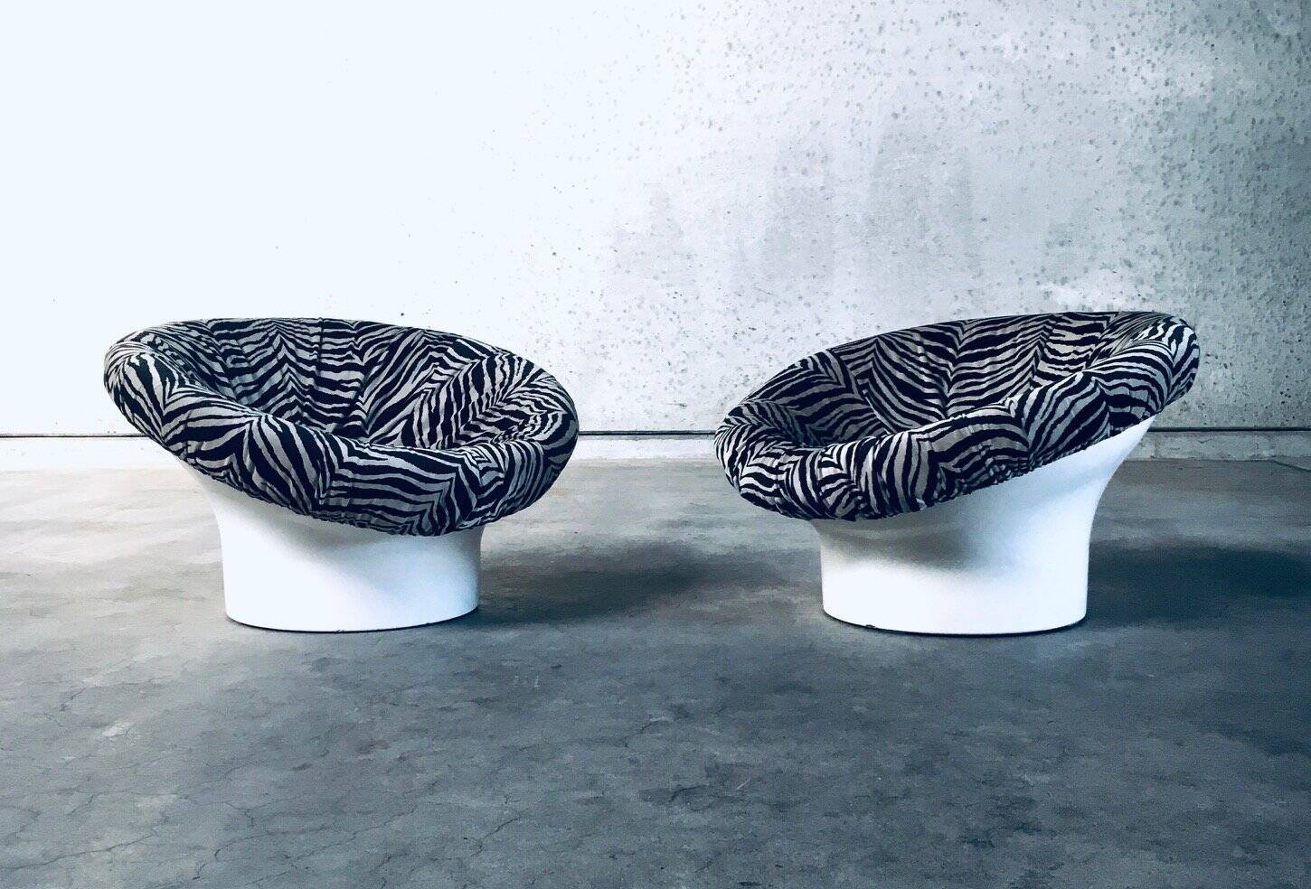 Space Age Krokus Pod Lounge Chairs by Lennart Bender for Dux, Sweden, 1968, Set of 2