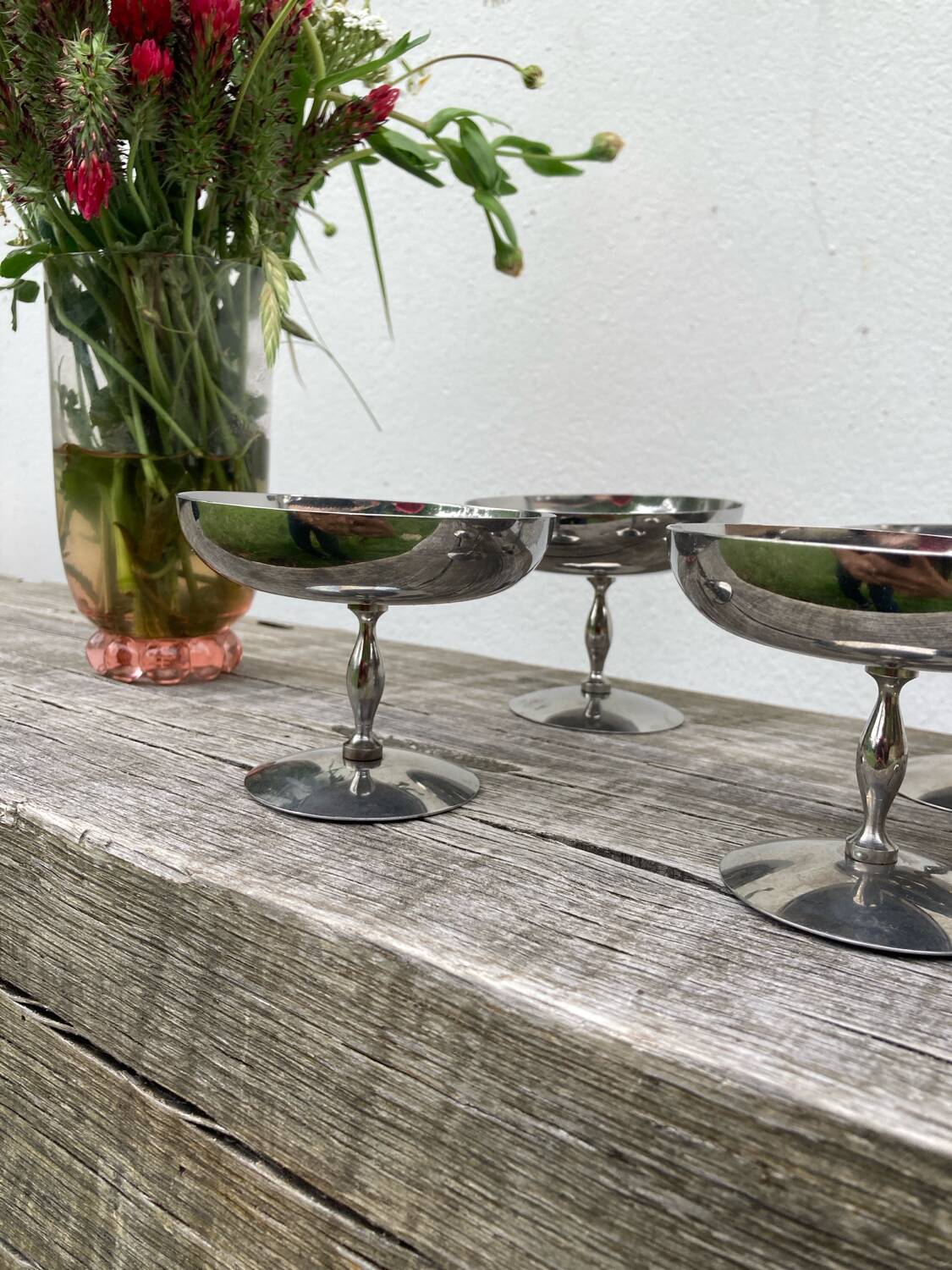 6 coupes en inox 1970