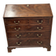 Bureau de pente de style Anglais en acajou et placage XIX siècle