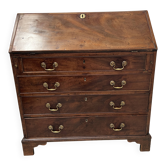 English style mahogany and veneer 19th century slope desk