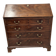 Bureau de pente de style Anglais en acajou et placage XIX siècle