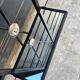 Wall-mounted coat rack mirror entrance 182x64cm vintage 1950s