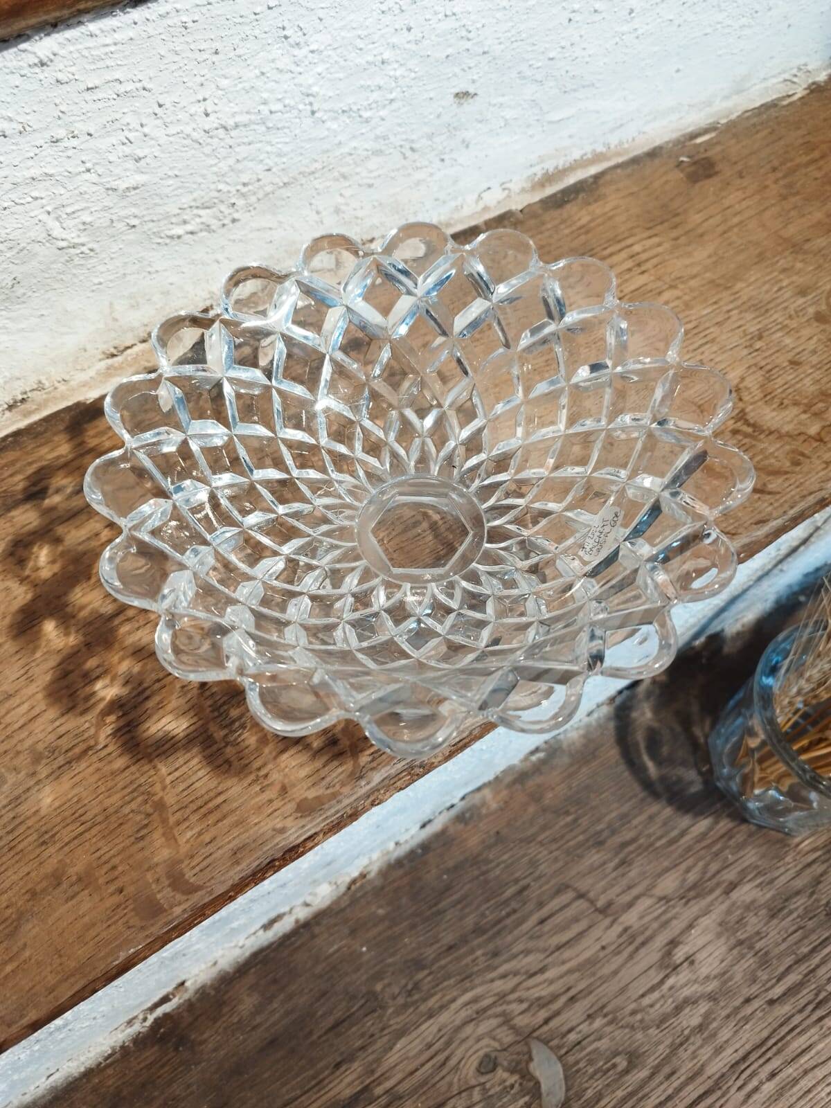 Antique Baccarat crystal fruit bowl