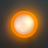 Space Age opaline ceiling light from the 70s