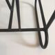 Vintage metal magazine holder, modernist style