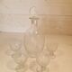 Baccarat carafe and glasses