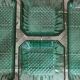 Arcoroc Emerald green and gold aperitif tray