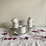 5 antique porcelain espresso coffee cups
