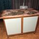 Children's desk and 60' wooden chair restyled