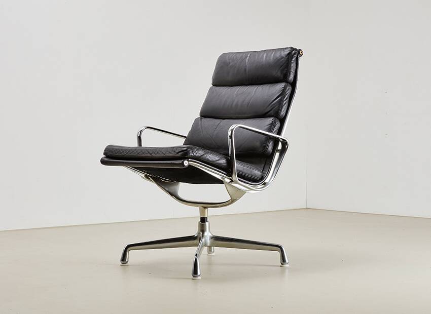 Charles & Ray Eames EA216 Soft Pad Lounge Chair for Herman Miller 1969
