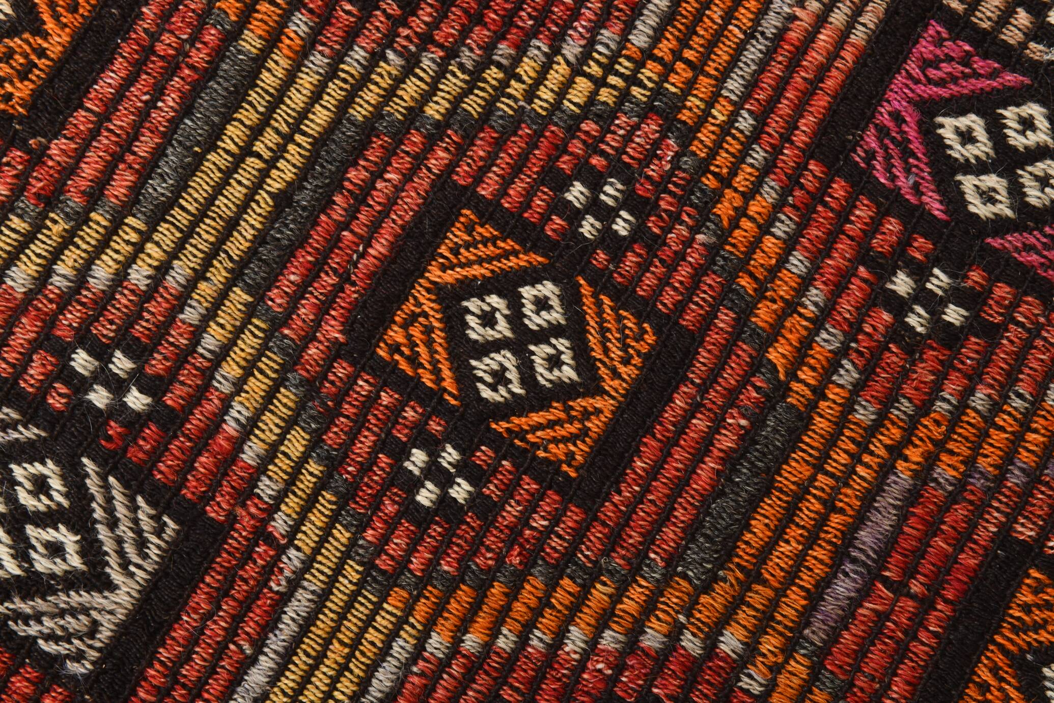 2x7 kilim handmade vintage distressed kilim runner, 61x214 cm