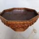 Coupe / panier ikebana japon bambou tressé XXth
