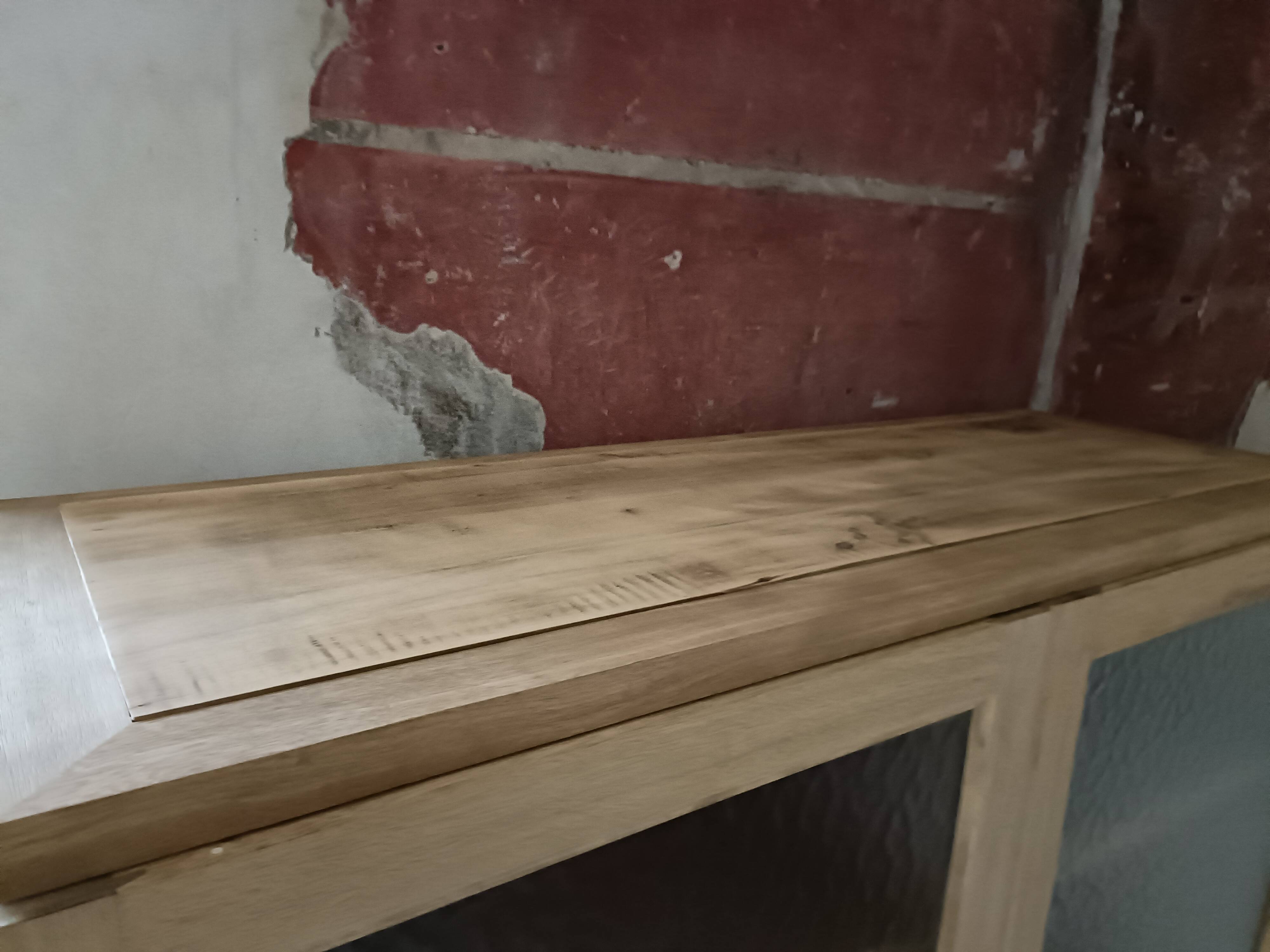 Renovated glass-fronted bookcase