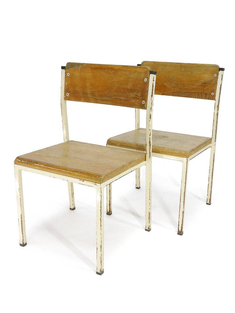 Pair of school chairs