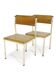Paire de chaises d'école