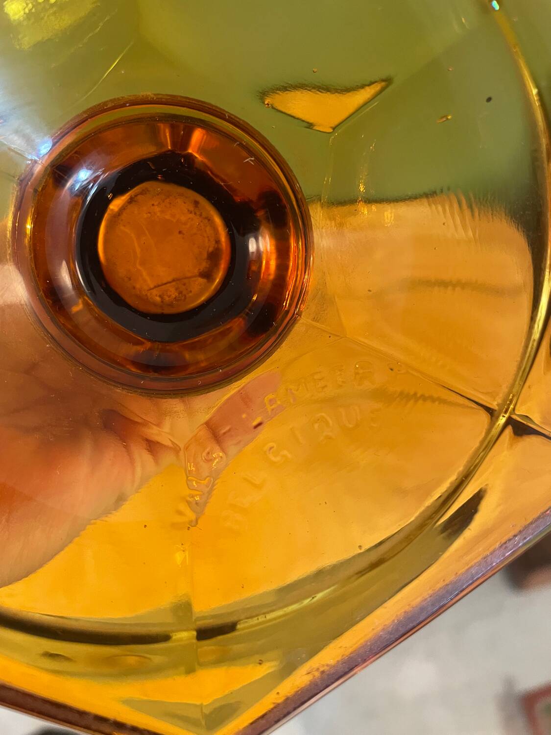 Art deco vase signed Val Saint Lambert