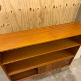 Vintage Mid-Century Teak Book Cabinet, 1950s