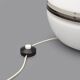 White glass table lamp by Enrico Tronconi for Tronconi, 1970s.