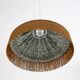 Bella conical textile pendant light with "bohemian flora" print
