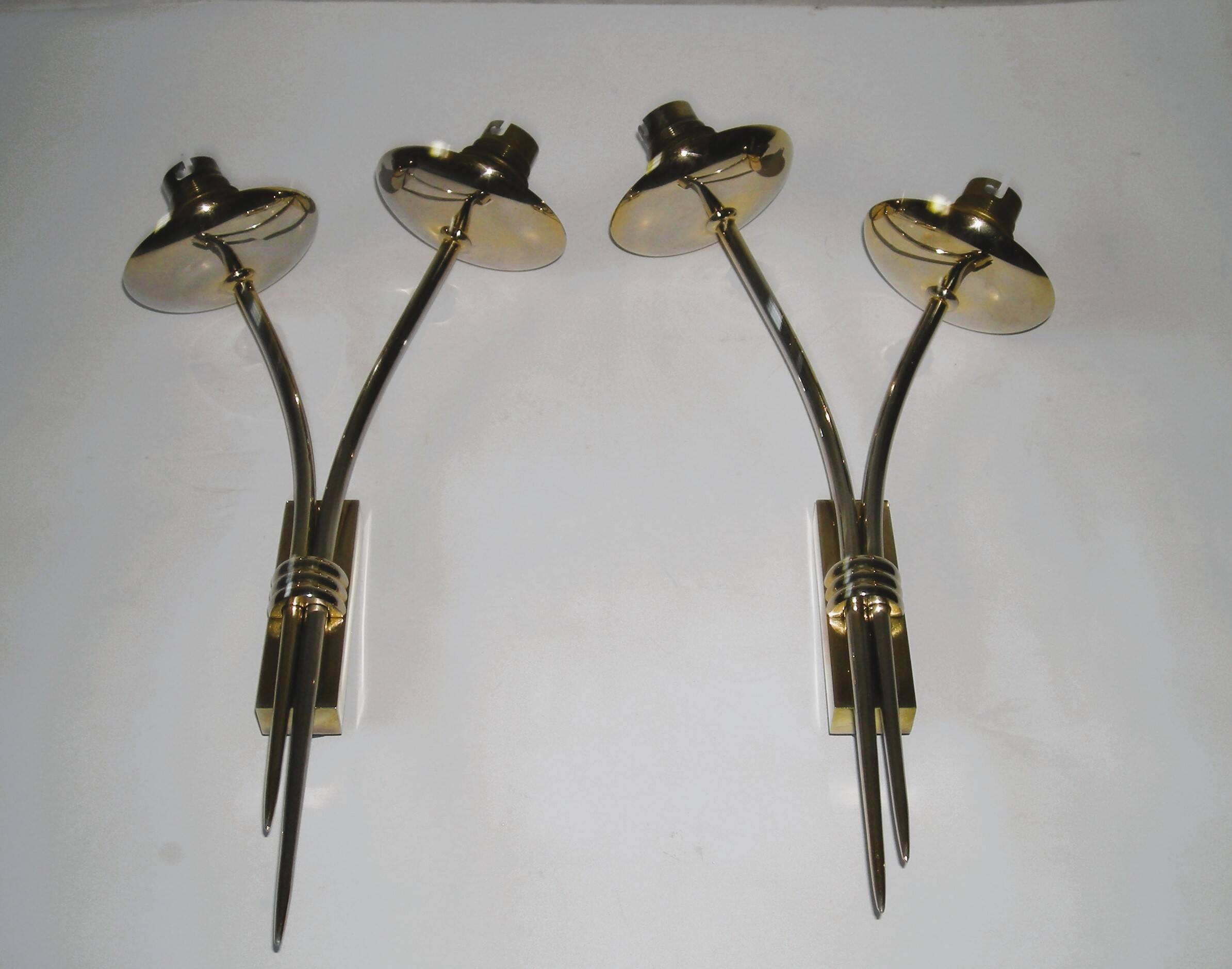 Pair of Lunel wall lights from the 1950s.
