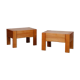 Pair of bedside tables in solid ash, French work from the 20th century.