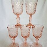 5 verres à shot tourbillonnants Luminarc Rosaline