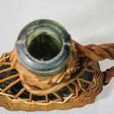 Rattan bottle vintage