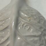 White cabbage slip tureen