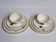 Breakfast service for two, cups, saucers and plates, 24 cm